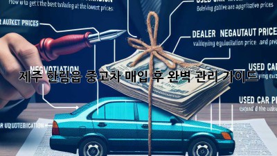제주 한림읍 중고차 매입 후 완벽 관리 가이드