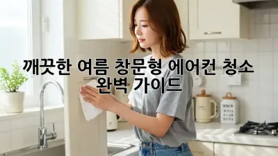 깨끗한 여름, 창문형 에어컨 청소 완벽 가이드!